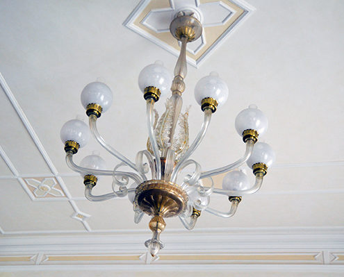 lampadario del Grand Hotel Principe di Piemonte