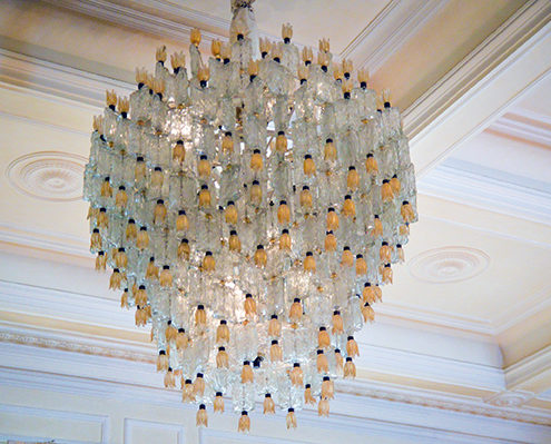 lampadario del Grand Hotel Principe di Piemonte