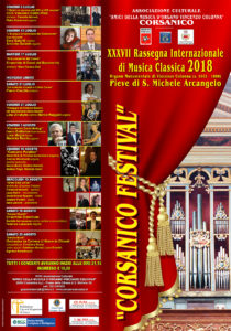 PROGRAMMA "CORSANICO FESTIVAL" 2018