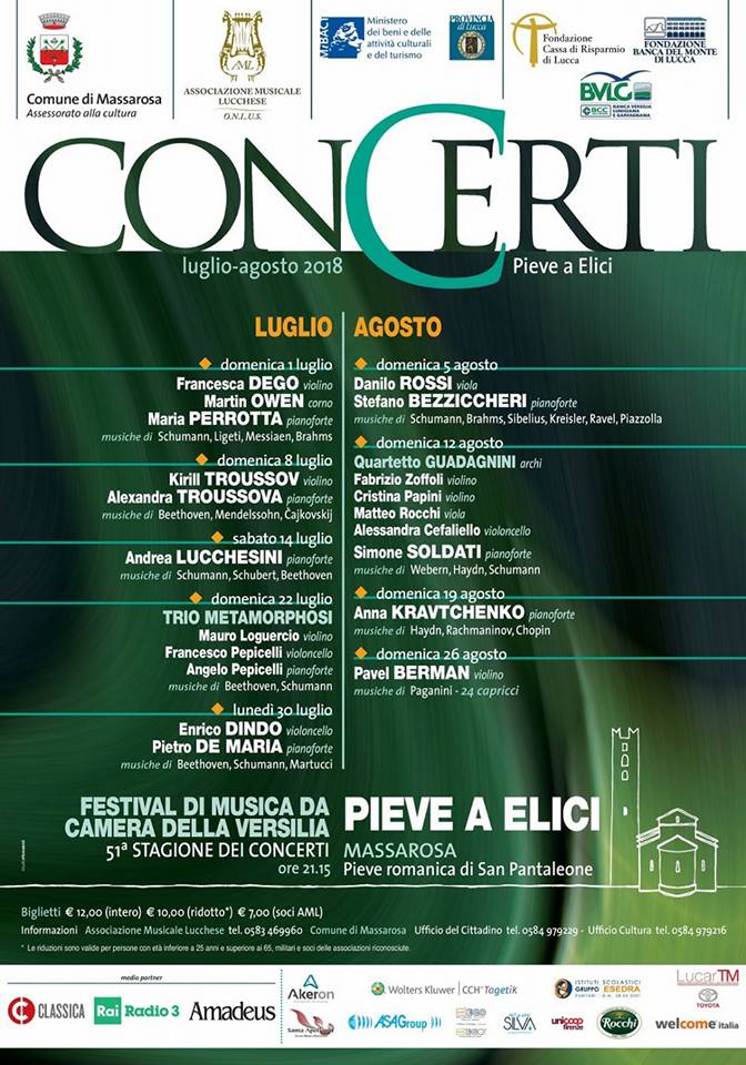 Concerti Pieve a elici 2018
