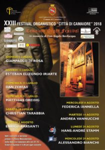 XXIII Festival Organistico "Città di Camaiore" 2018