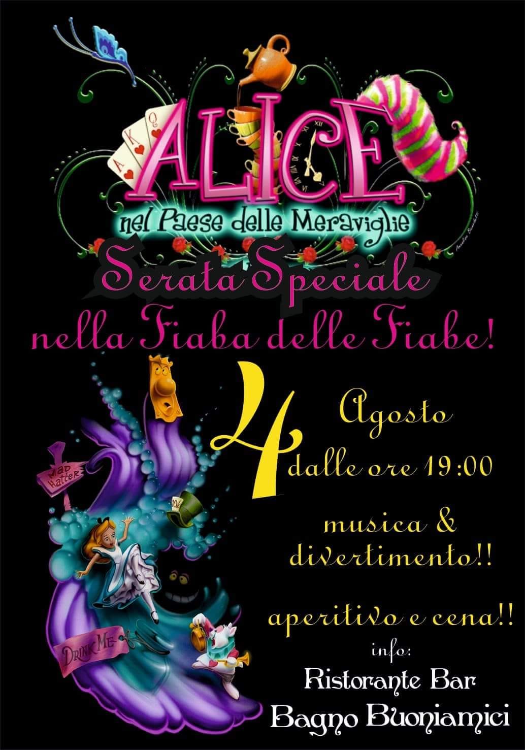 ALICE NEL PAESE DELLE MERAVIGLIE AL BAGNO BUONIAMICI