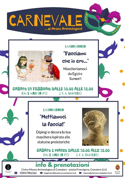 Carnevale al Museo Archeologico di Camaiore